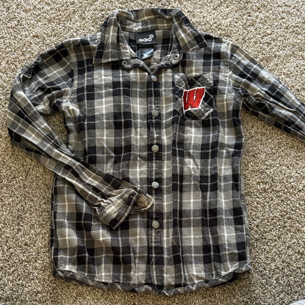 Boys Wisconsin Badger Flannel